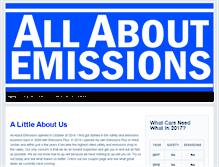 Tablet Screenshot of allaboutemissions.com